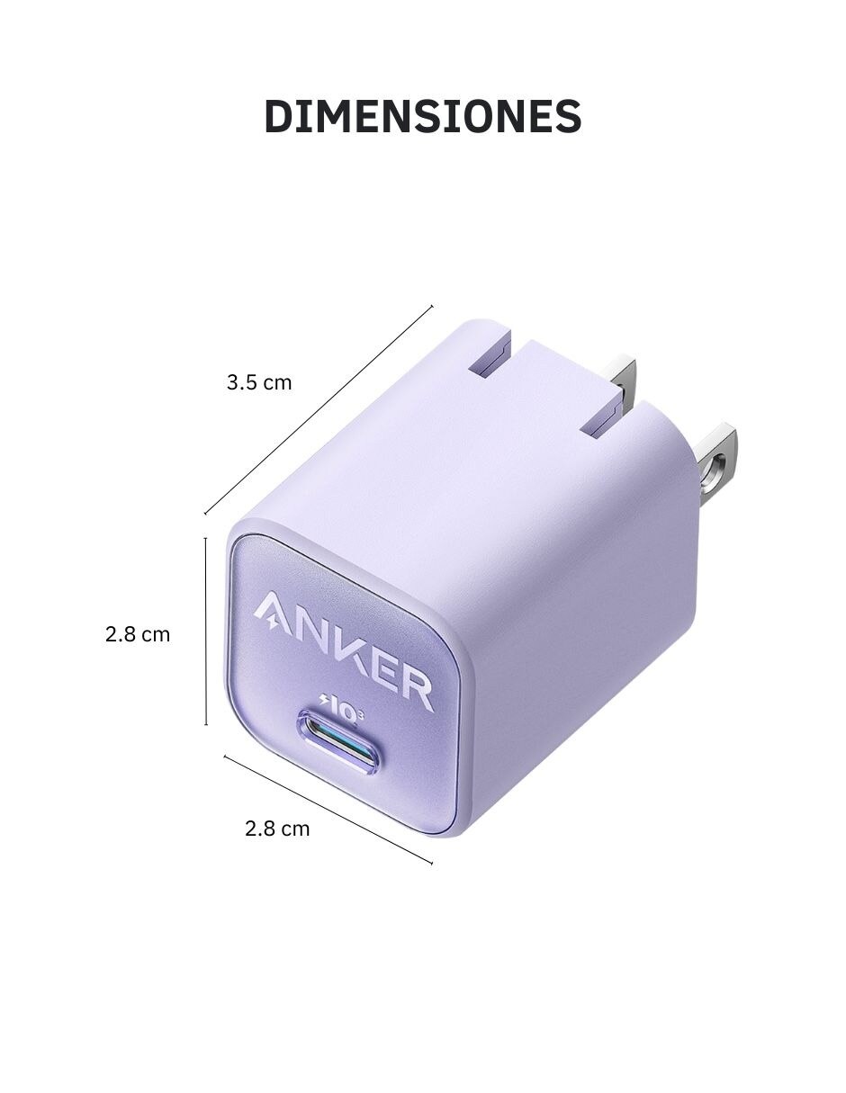 Cargador pared de 30 W USB tipo C 9