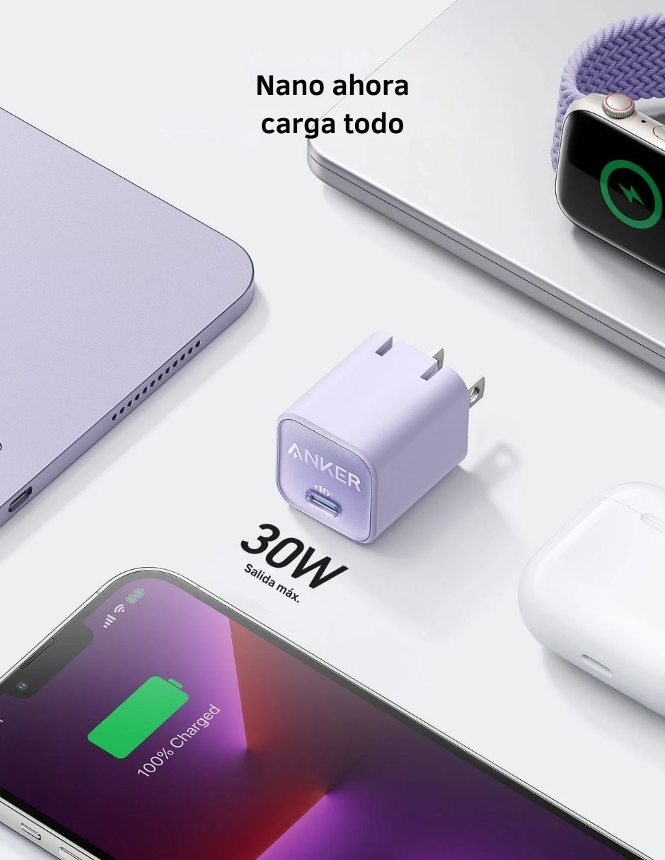 Cargador pared de 30 W USB tipo C 4