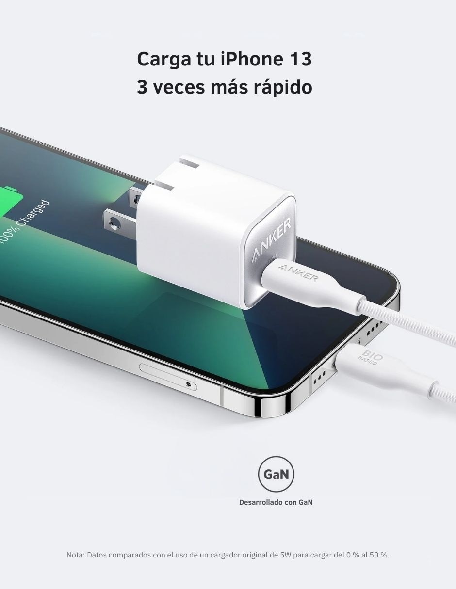 Cargador pared de 30 W USB tipo C 8