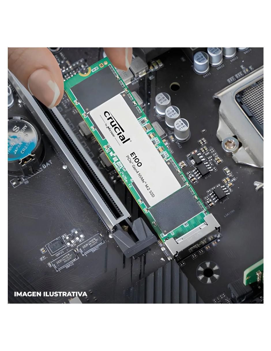 Unidad SSD Crucial capacidad 1 TB