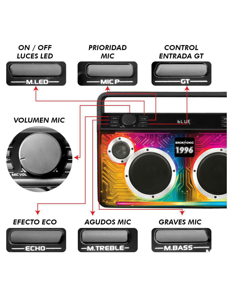 Bocina portátil 1996 bluetooth 4