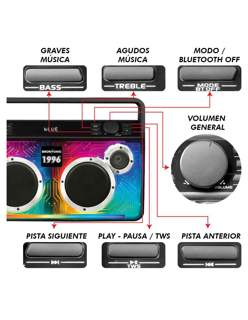 Bocina portátil 1996 bluetooth 3