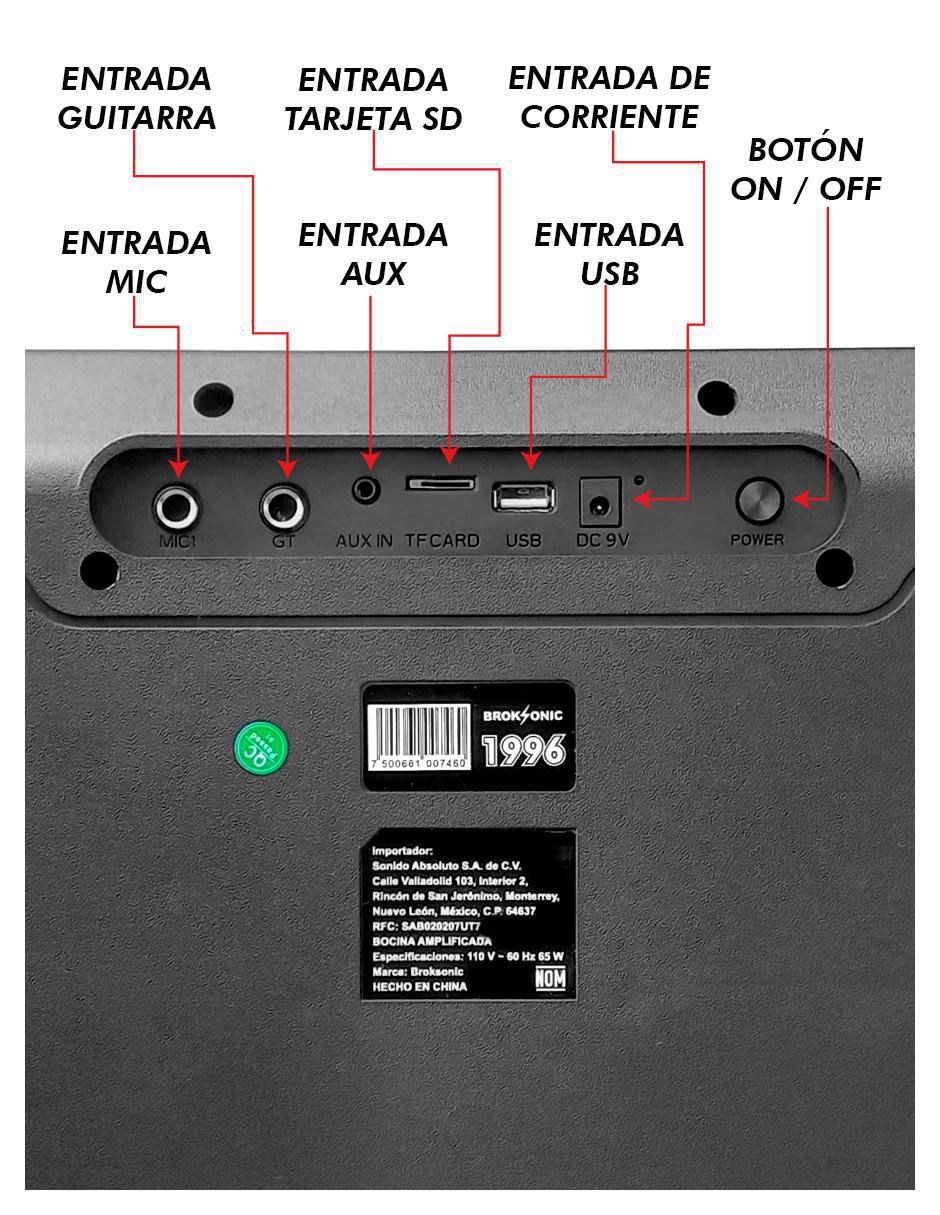 Bocina portátil 1996 bluetooth 2