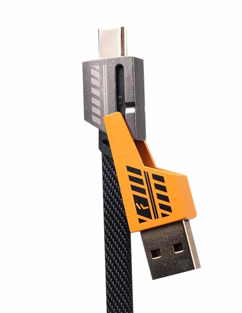 Cable lightning, micro USB y tipo C a tipo USB C de 1 m