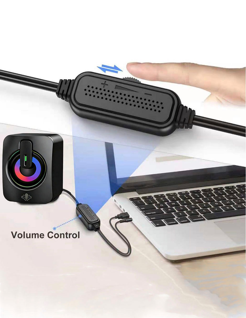 Altavoces gamer Ground Gaming con luces LED