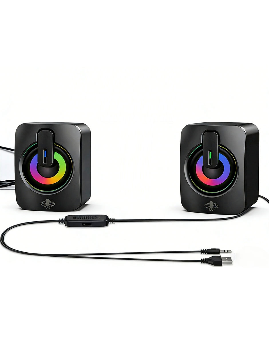 Altavoces gamer Ground Gaming con luces LED