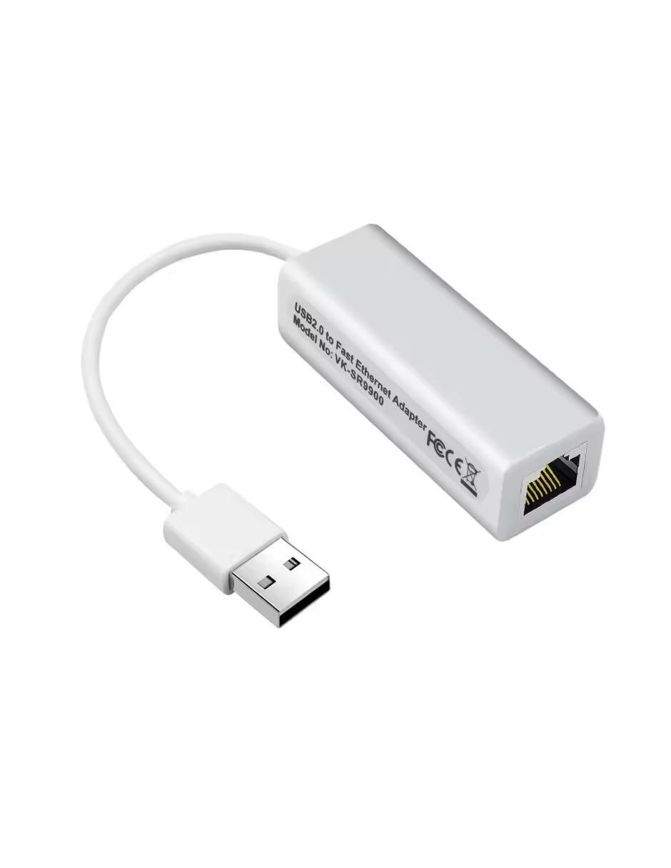 Adaptador de red ethernet USB 2.0 10/100 mbps 1