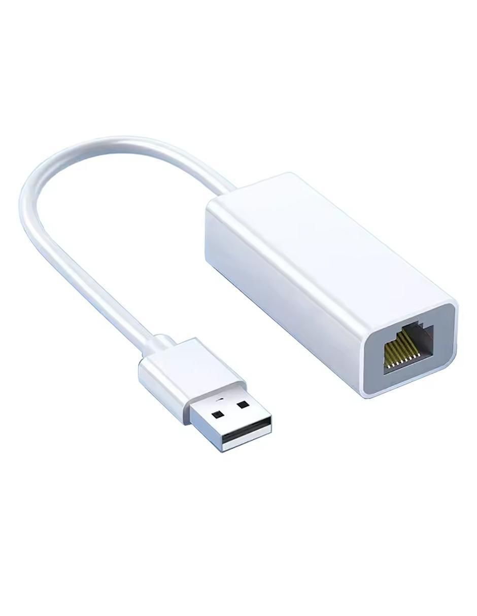 Adaptador de red ethernet USB 2.0 10/100 mbps 2