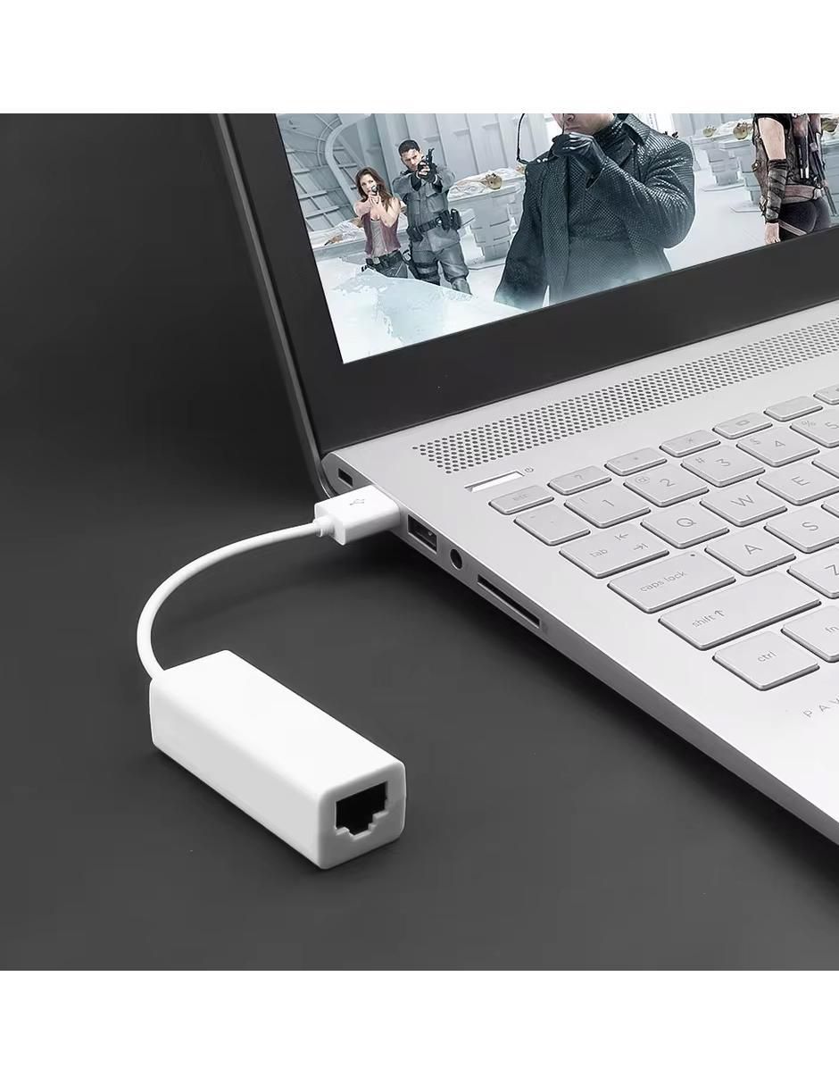 Adaptador de red ethernet USB 2.0 10/100 mbps 4