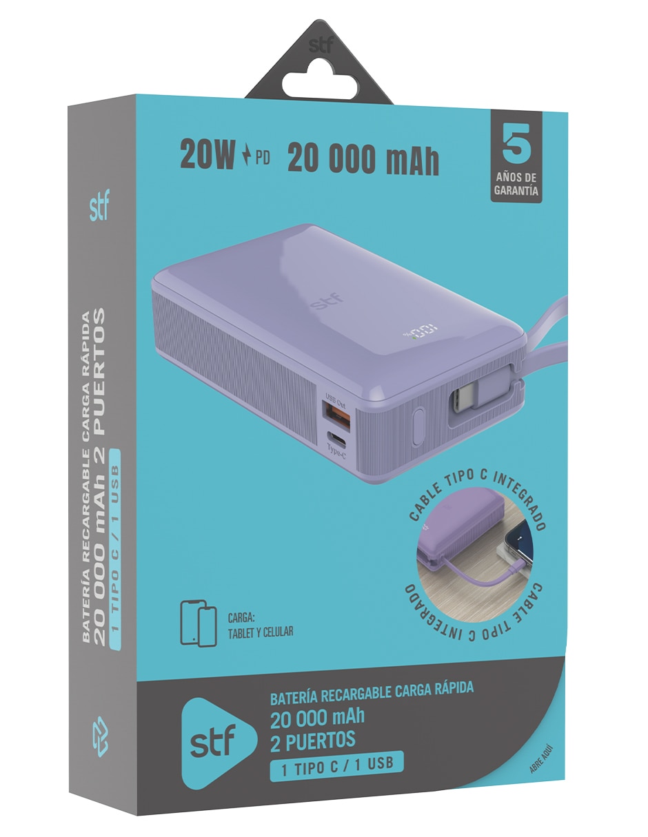Batería portátil 20000 mAh Powerbank 20 000 5