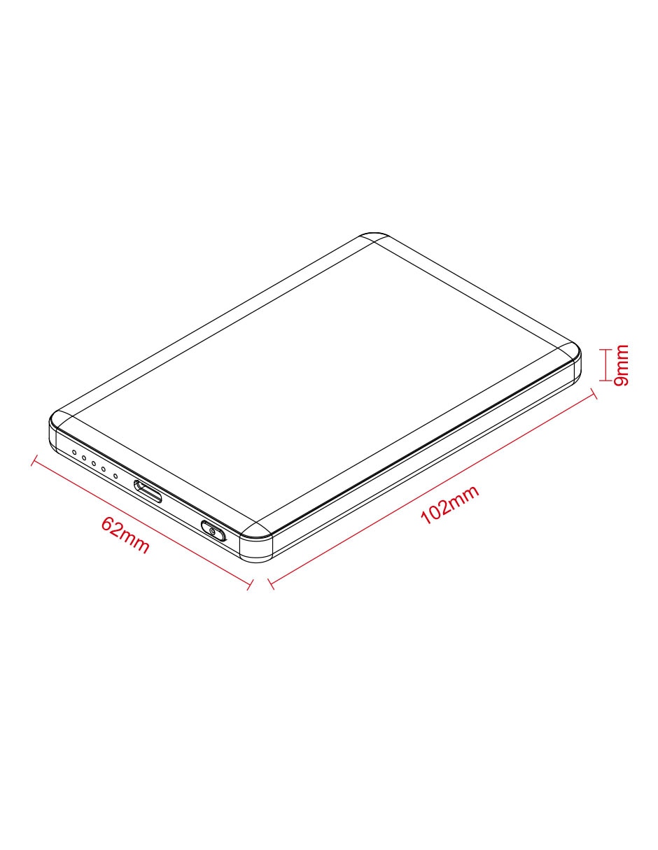 Batería portatil Ground 5000 mAh