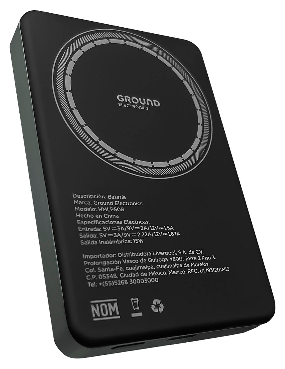 BaterÍa portátil Ground 10000 mAh