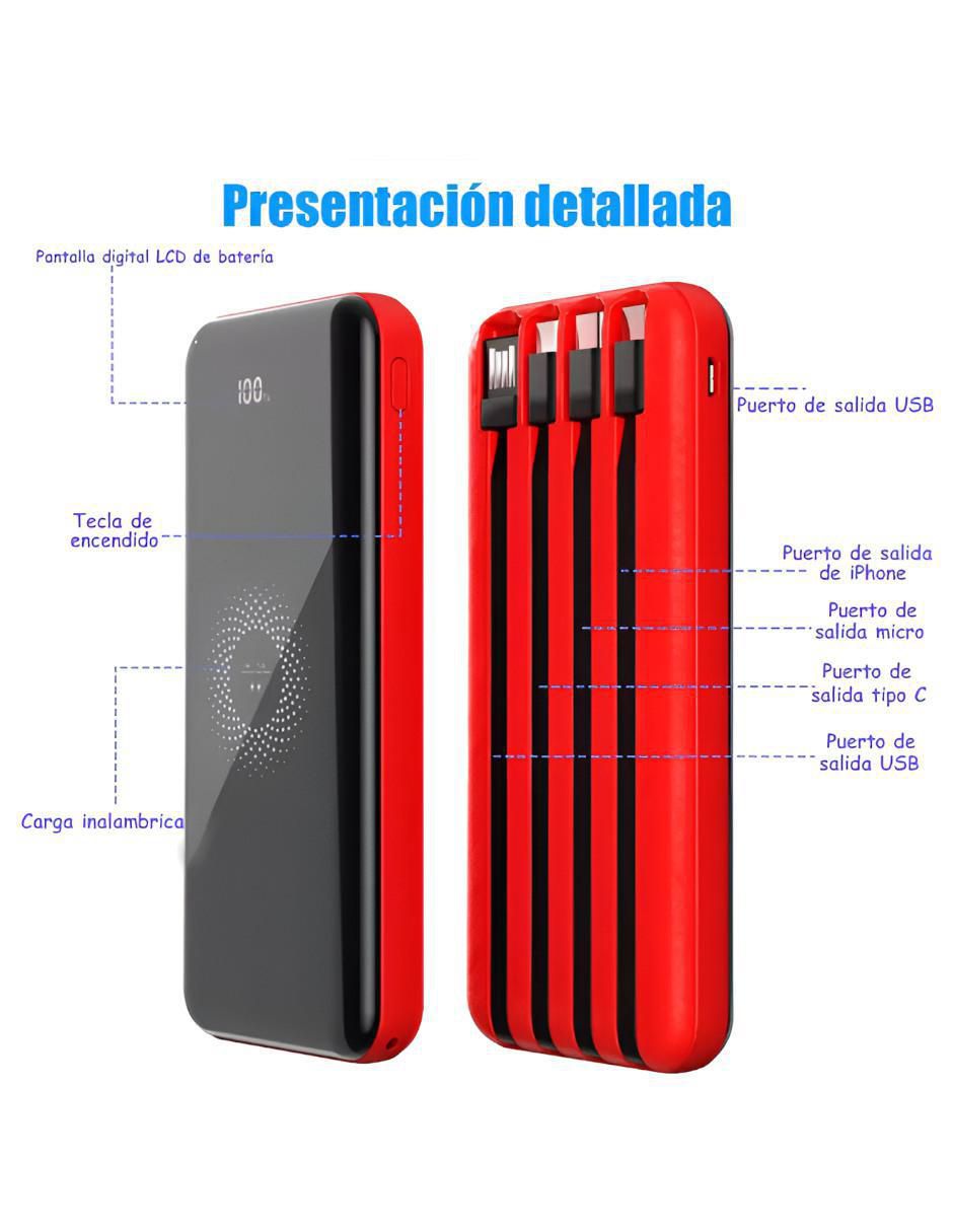 Batería portátil 10000 mAh 4