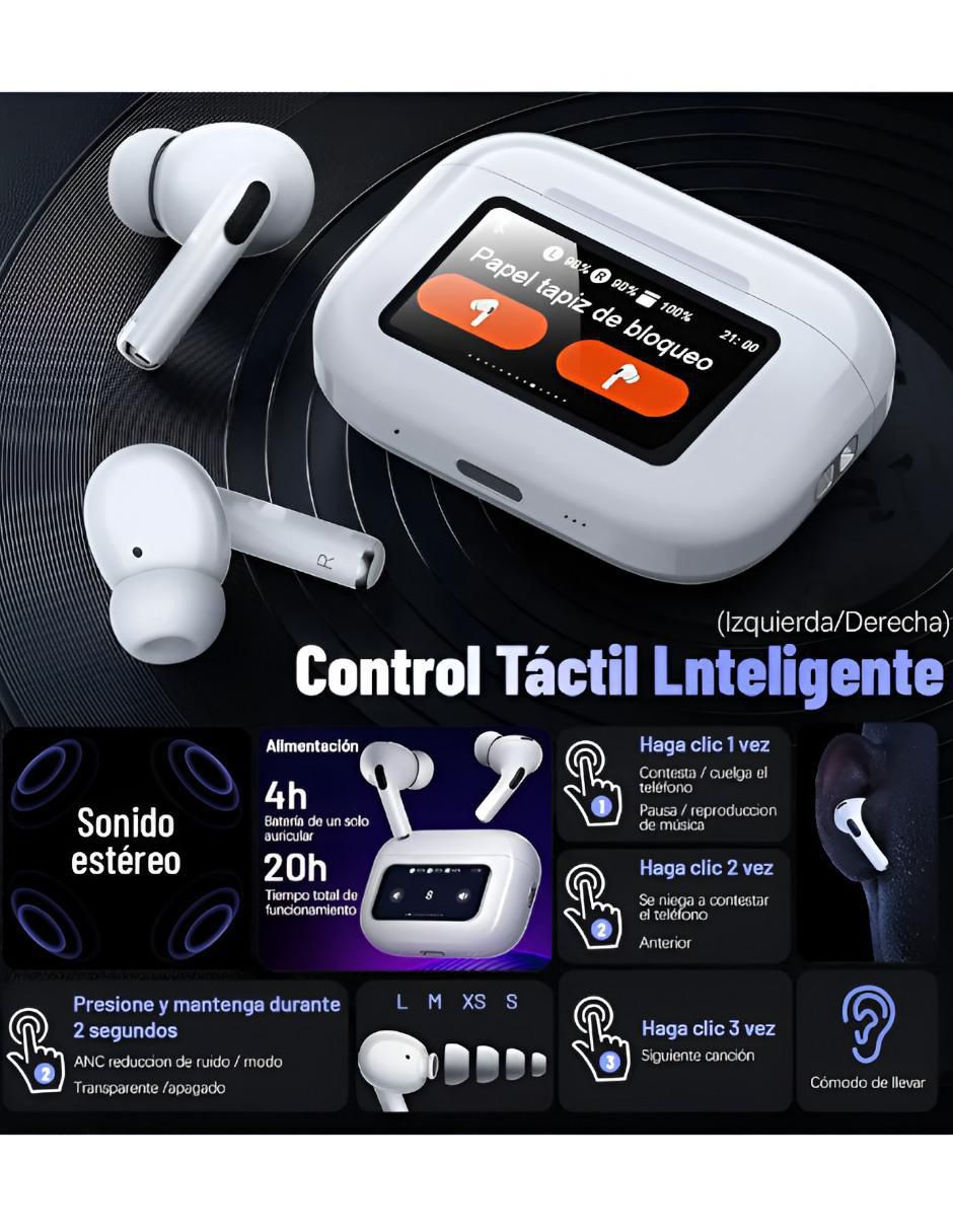 Audífonos In-Ear inalámbricos con cancelación de ruido