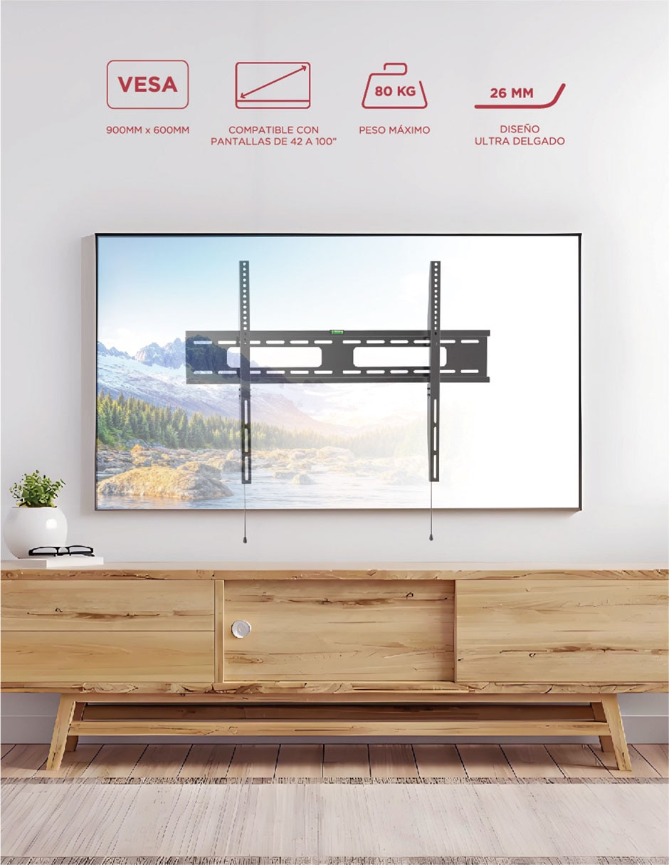 Soporte para pantalla fijo 42 - 100 pulgadas 1