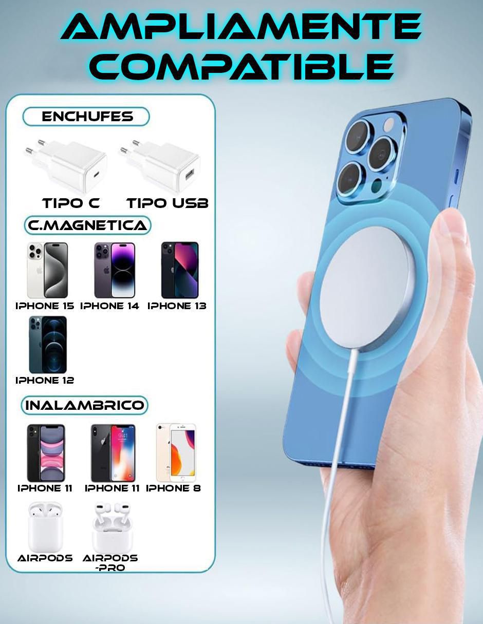 Cargador inalámbrico de 15 W Magsafe SC-SNE-102 6