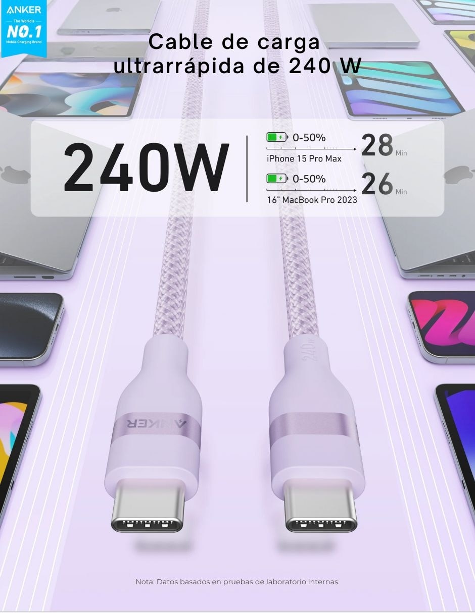 Cable USB a tipo C de 0.9 m 5