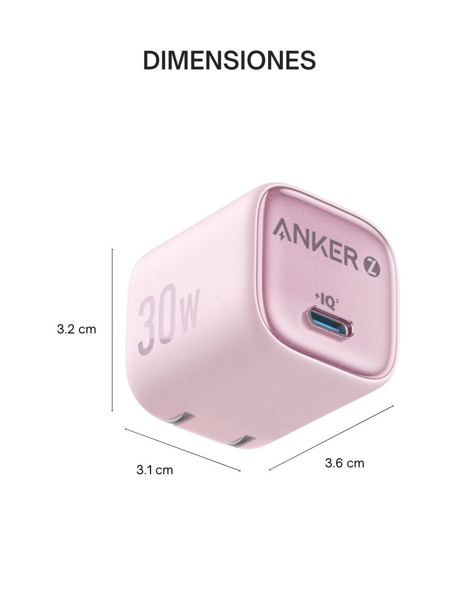 Cargador de pared de 30 w USB Tipo C 7
