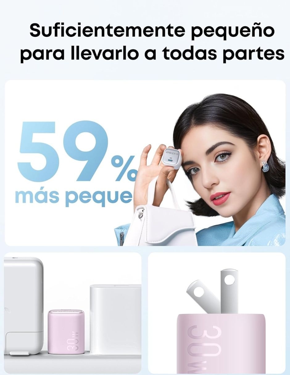 Cargador de pared de 30 w USB Tipo C 6