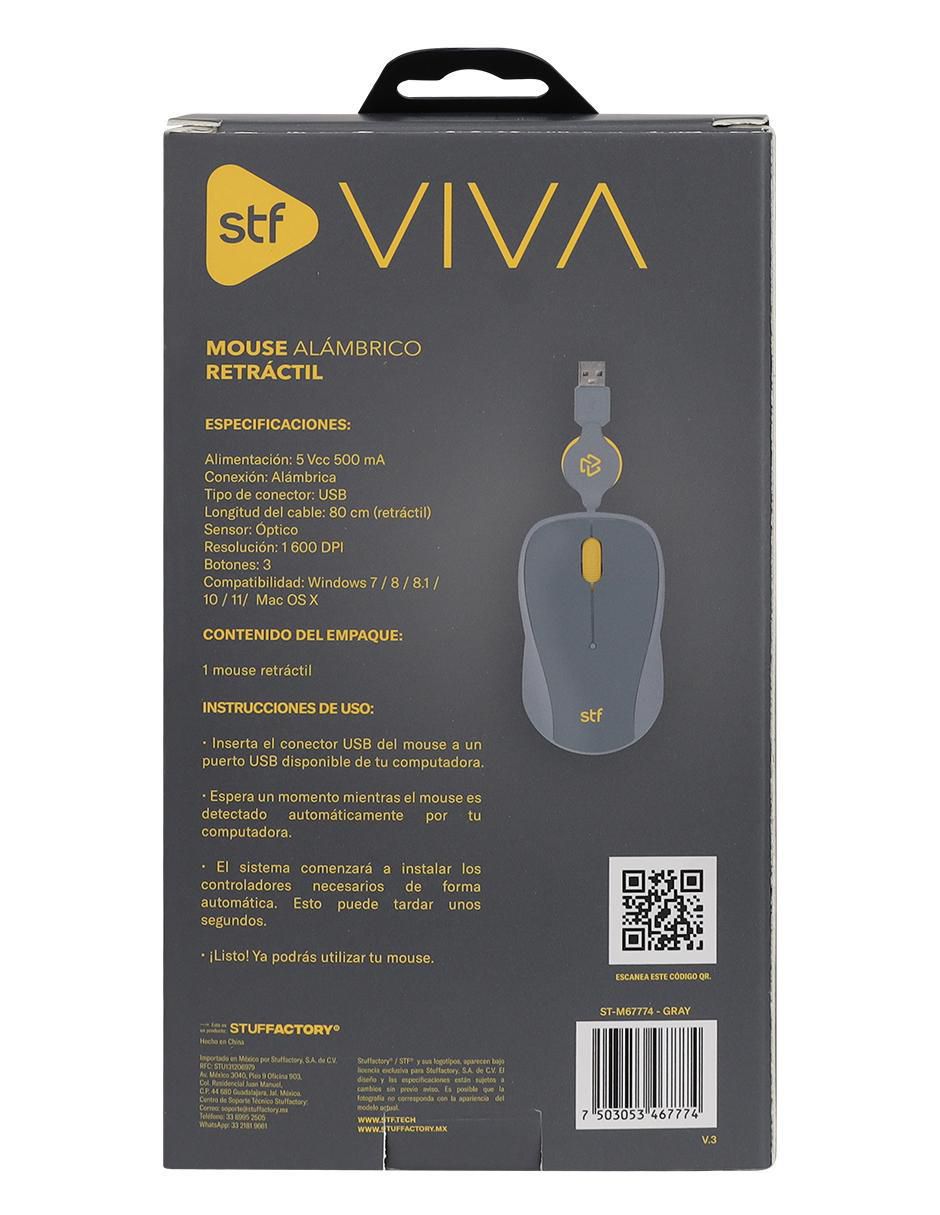 Mouse alámbrico Viva Retráctil ST-M67774 9