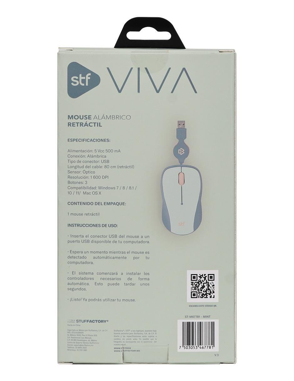 Mouse alámbrico Viva Retráctil ST-M67781 11