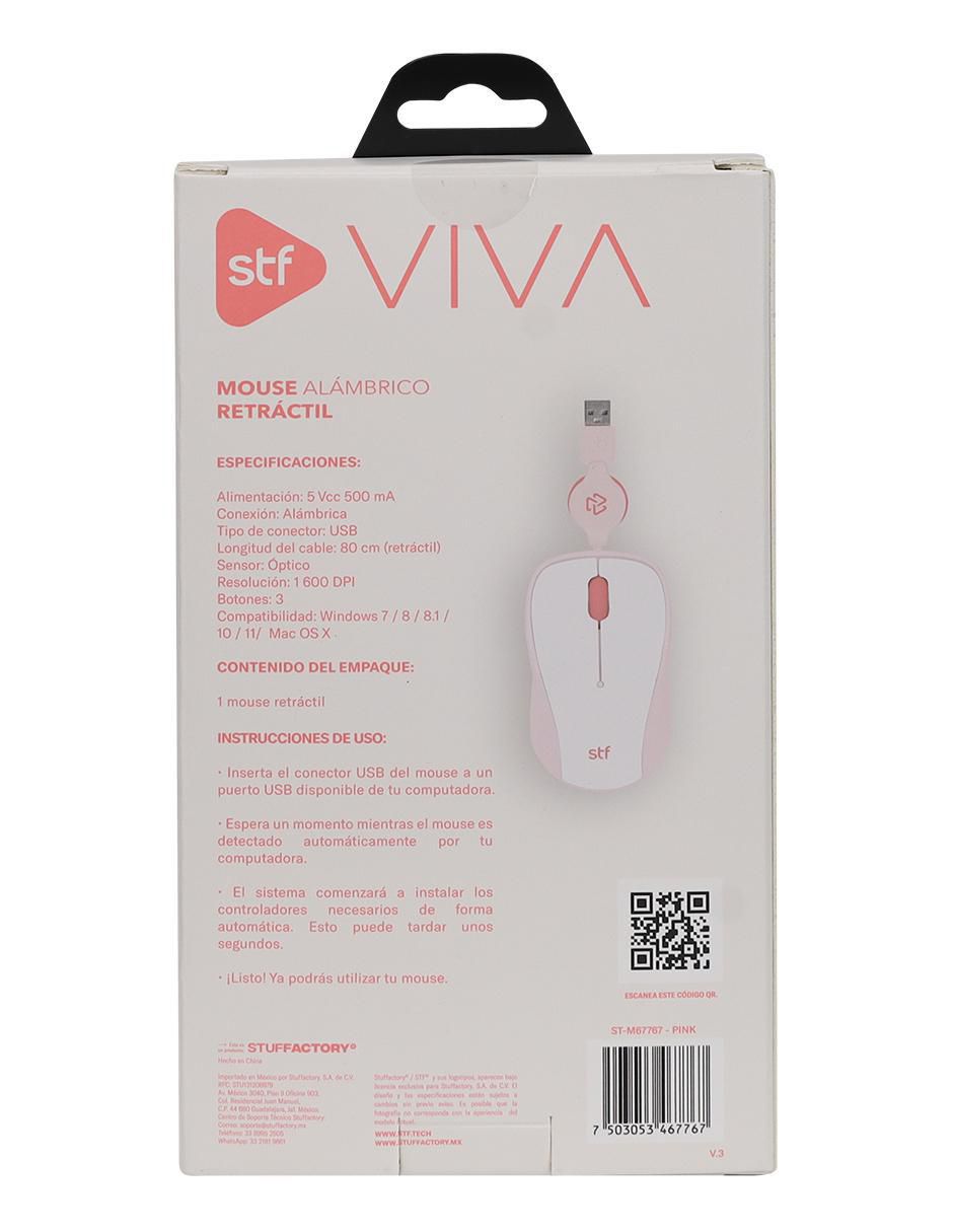 Mouse alámbrico Viva Retráctil ST-M67767 7