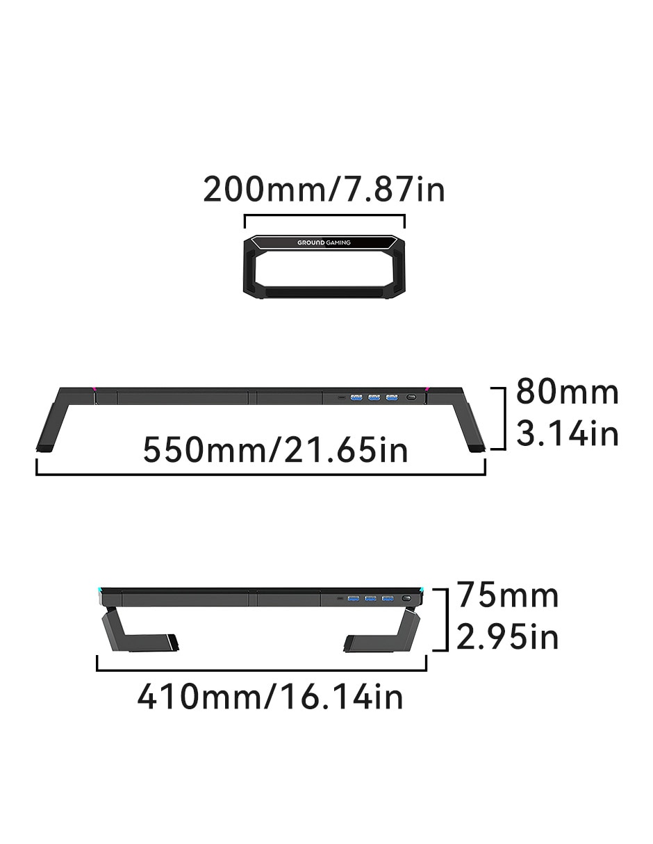 Base para monitor de escritorio 10
