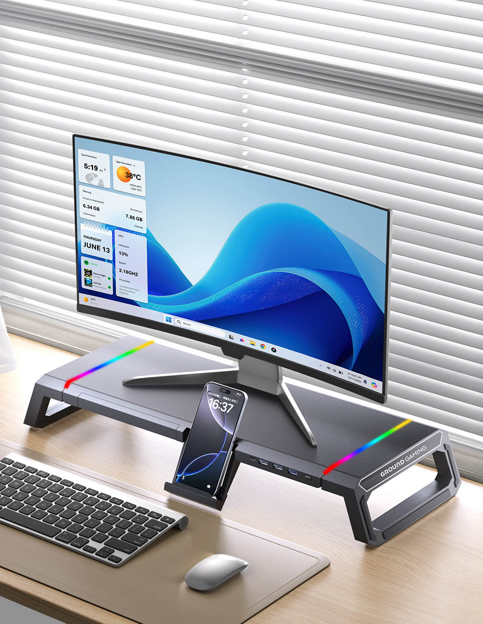 Base para monitor de escritorio 8