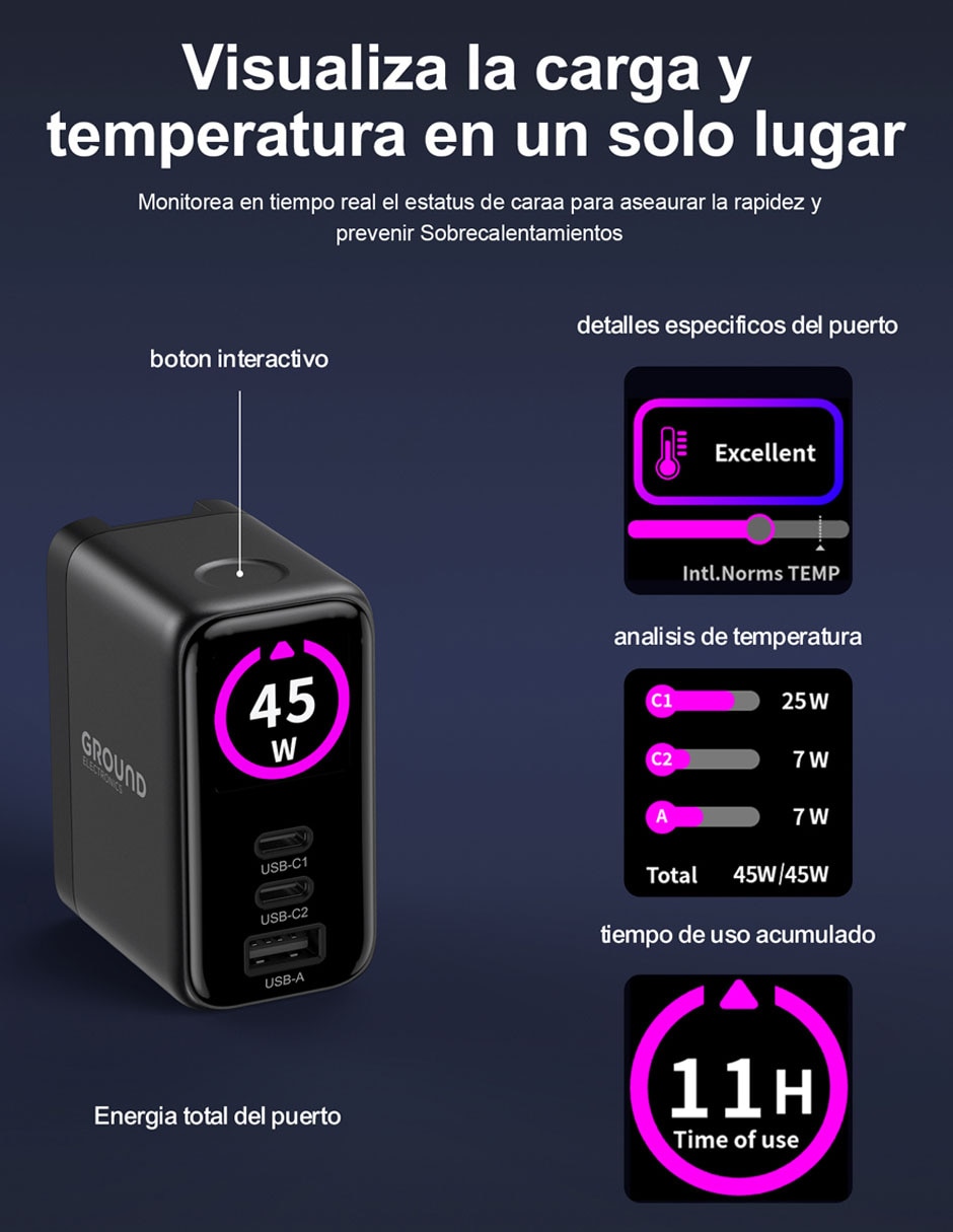 Cargador pared de 45 W 8