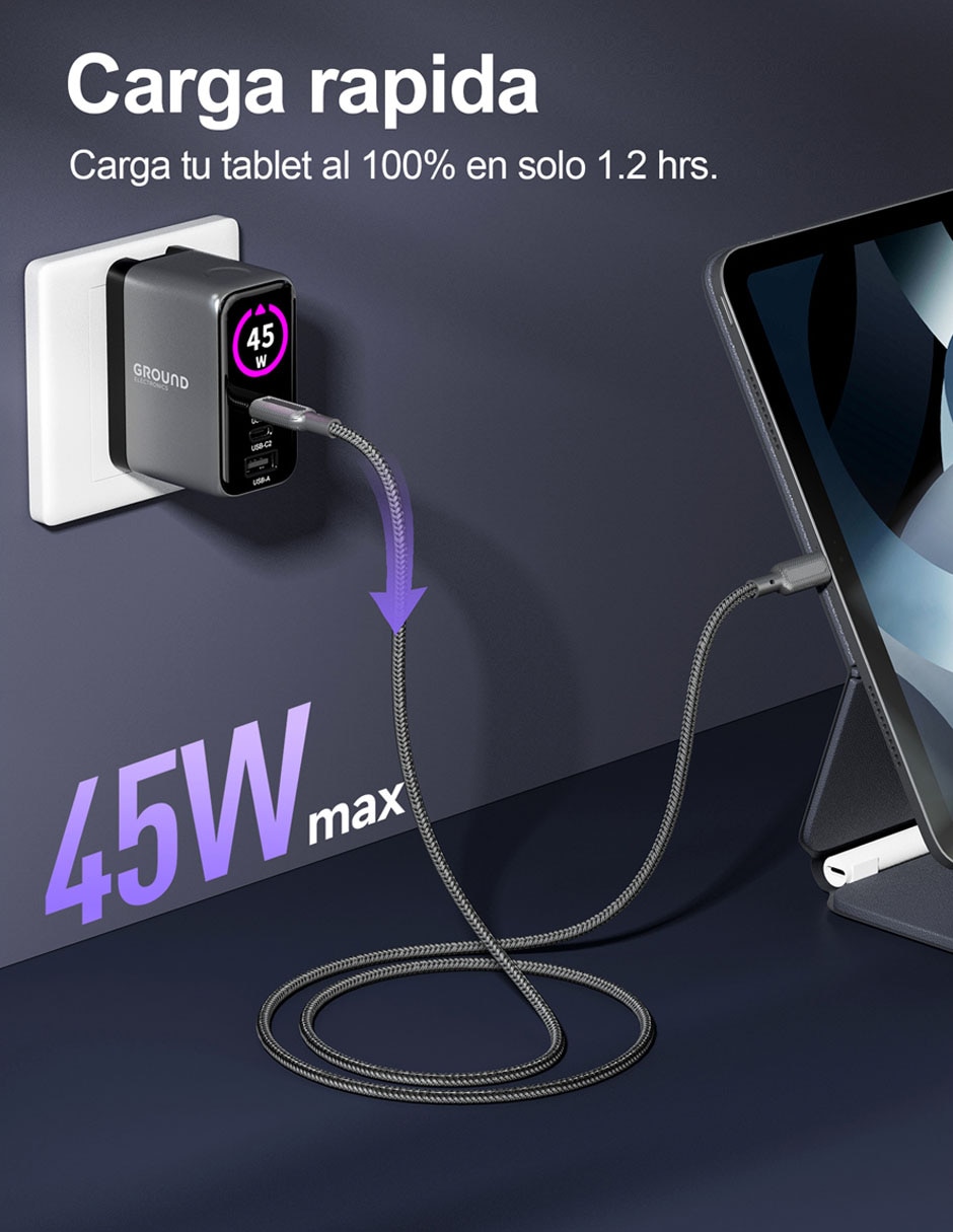 Cargador pared de 45 W 9