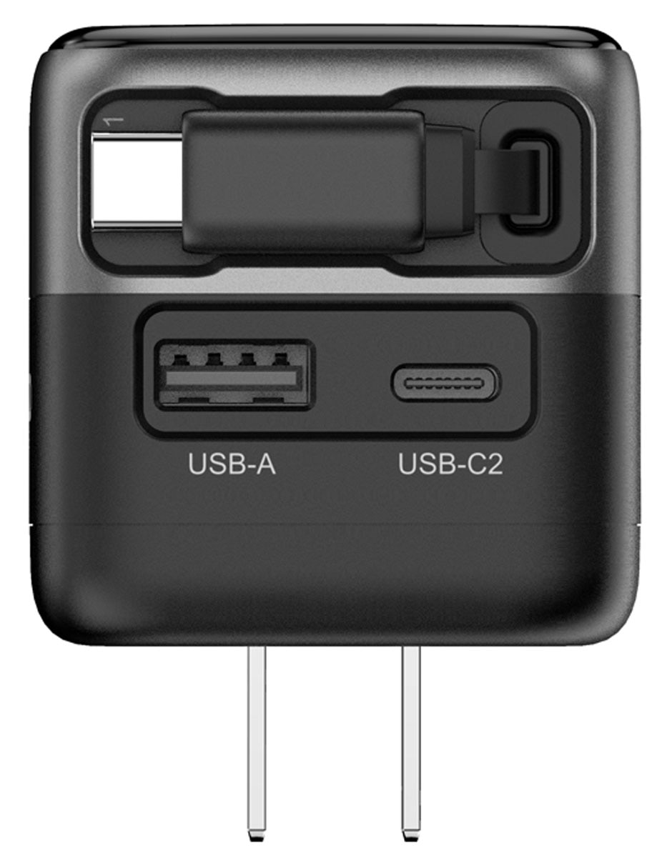 Cargador de pared de 45W Micro USB + USB tipo C 3