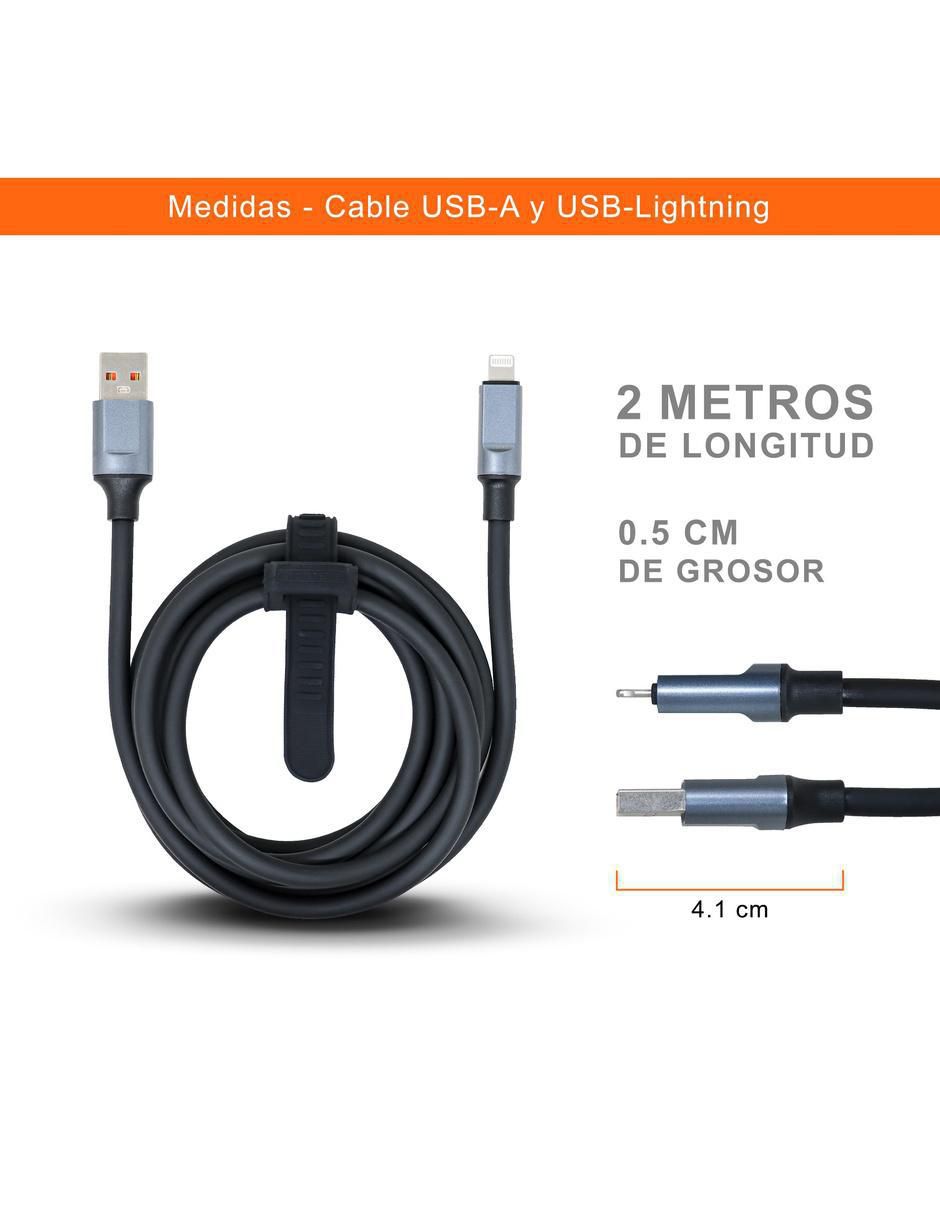 Cable usb a tipo lightning de 2 m 9