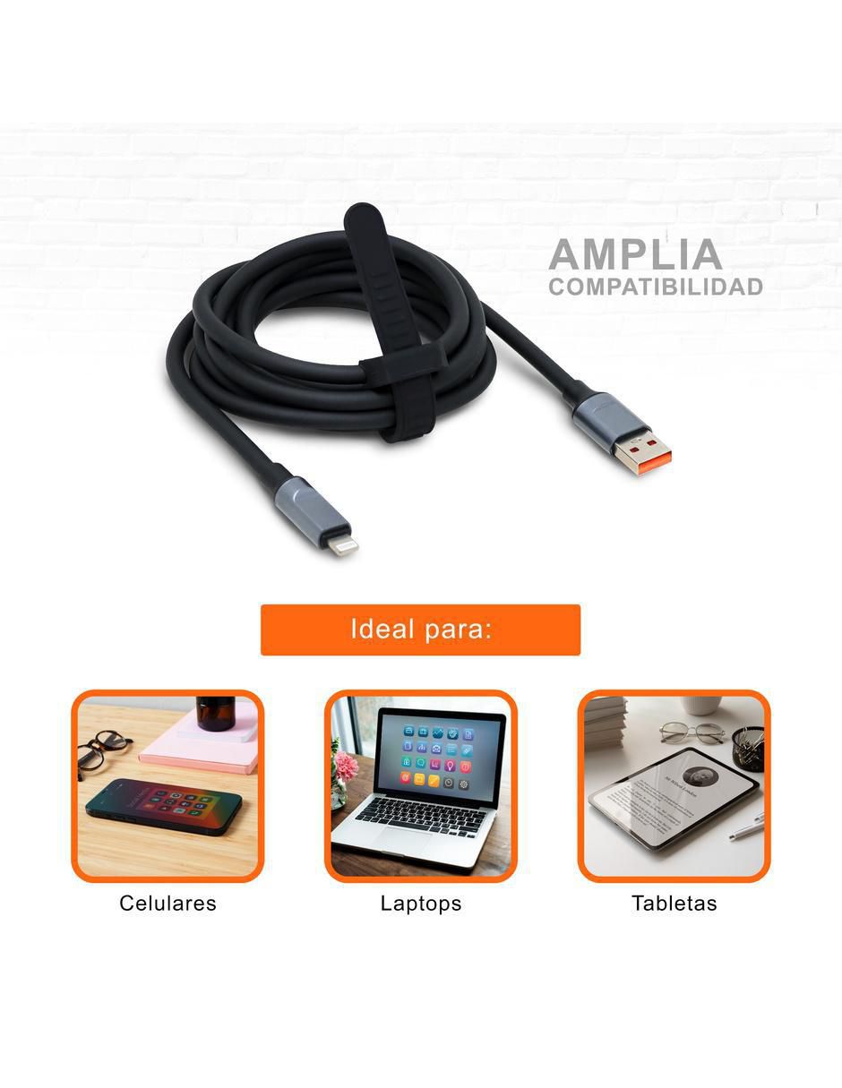 Cable usb a tipo lightning de 2 m 2