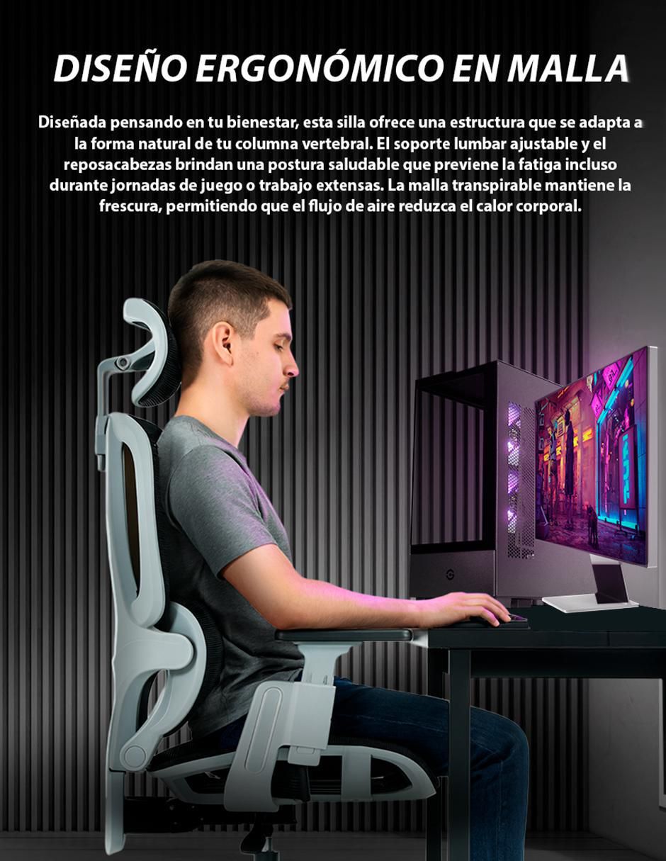 Silla gamer de mesh 7