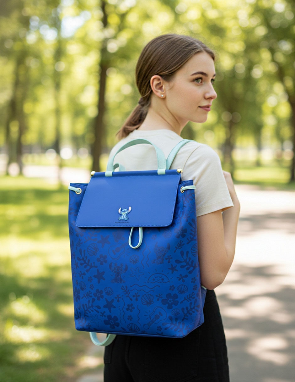 Mochila casual Stitch Ground impermeable para mujer