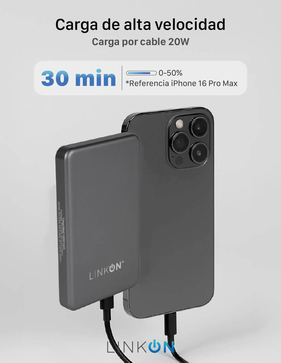 Batería portátil 5000 mAh Power Mag 5000