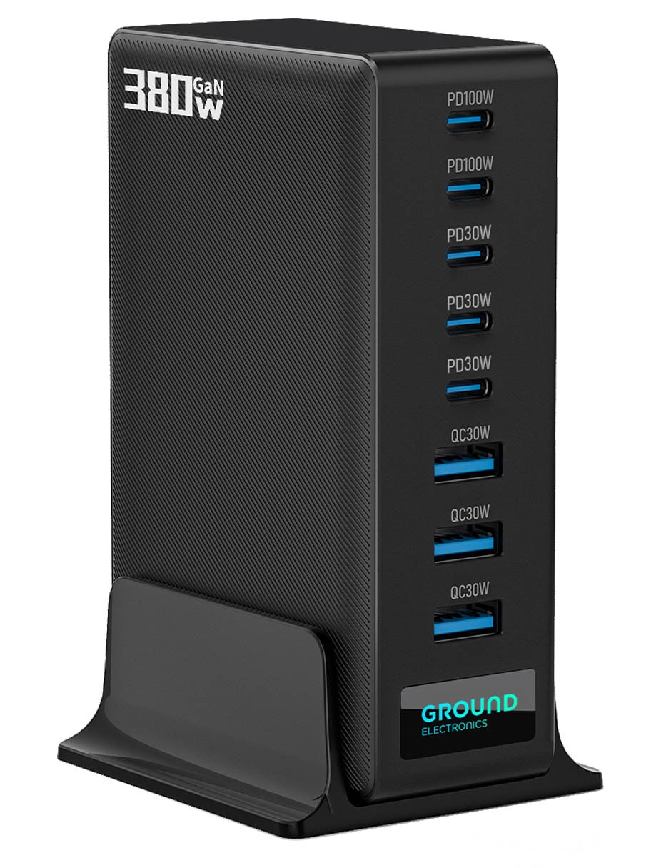 Hub Gannect Desktop Charger 380W de 8 contactos 3