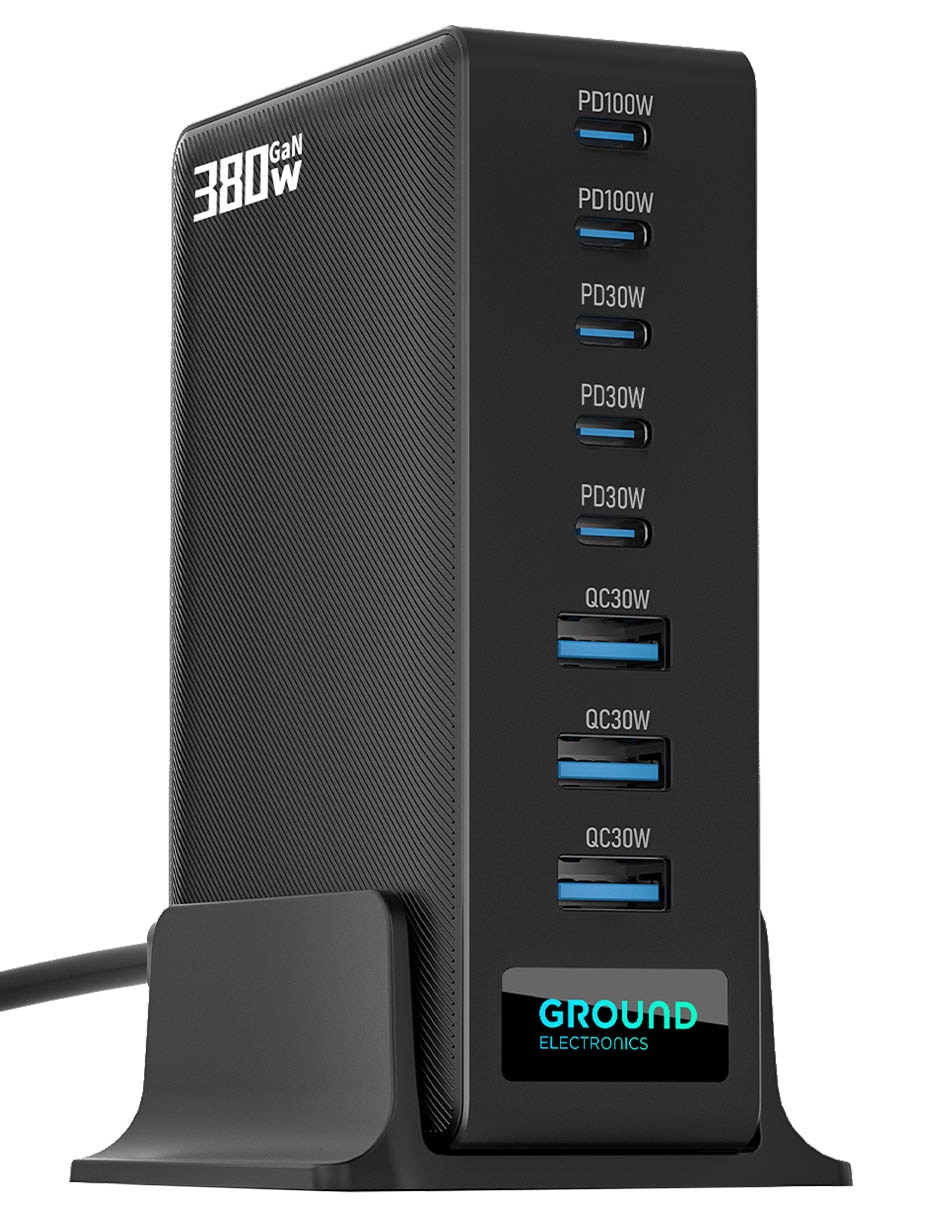 Hub Gannect Desktop Charger 380W de 8 contactos 4