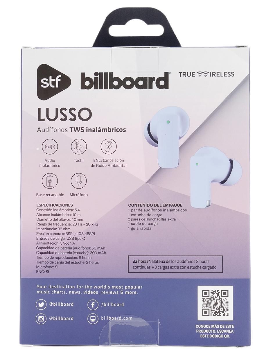 Audífonos True Wireless Billboard Lusso inalámbricos con cancelación de ruido