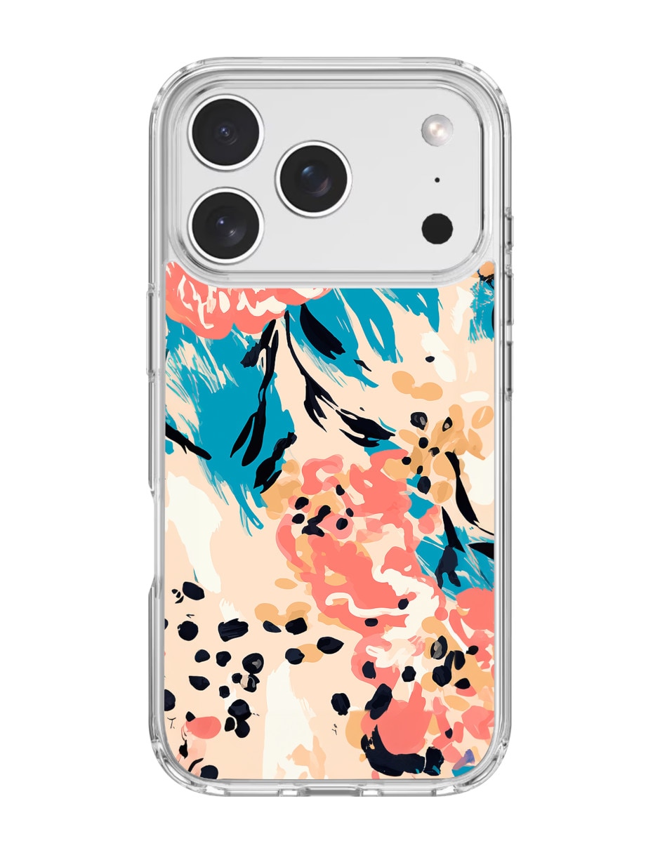 Funda para Iphone Blue Blossom de policarbonato