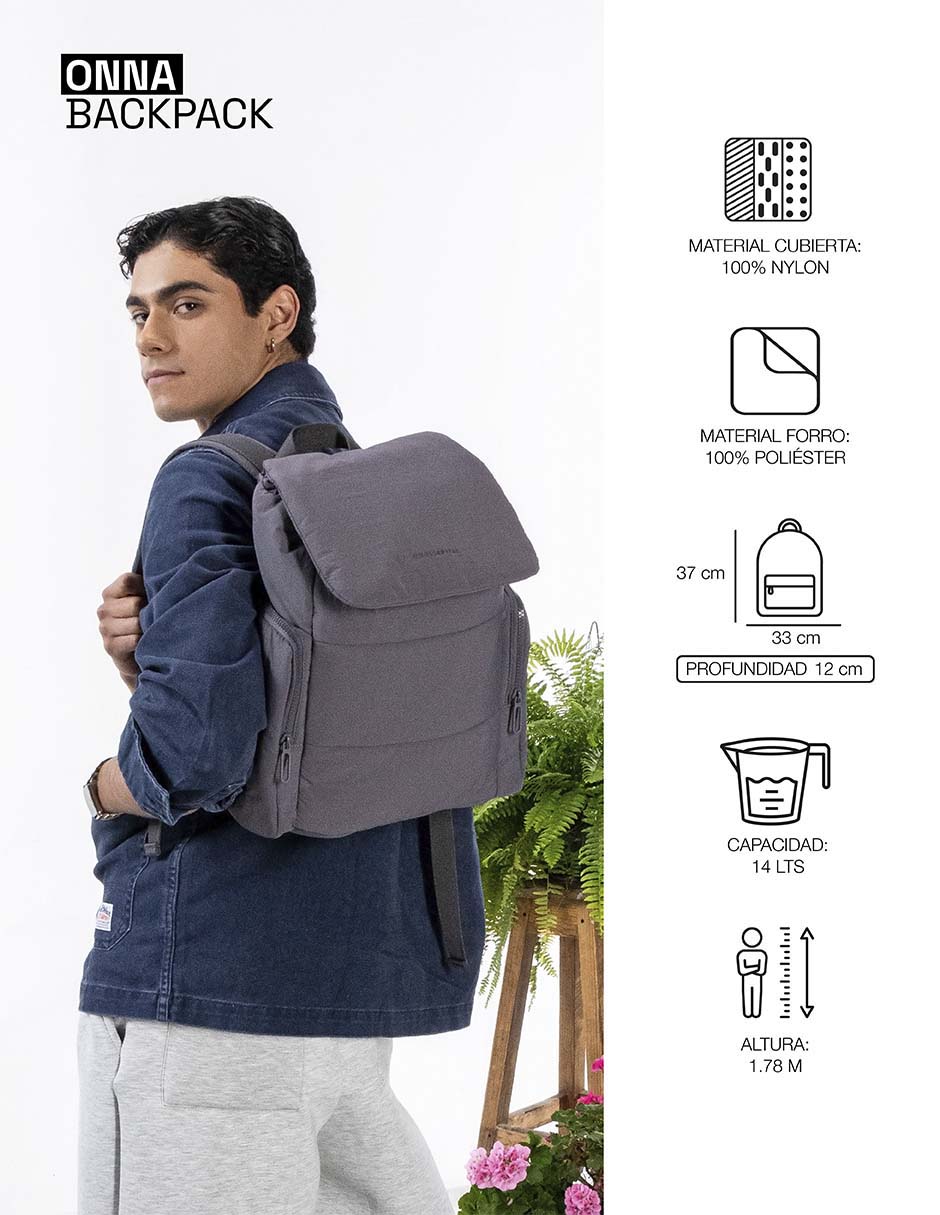 Mochila con portalaptop onna 5