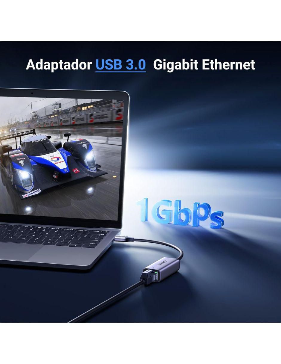 Set de cable ethernet a tipo USB de 0.5 m 8