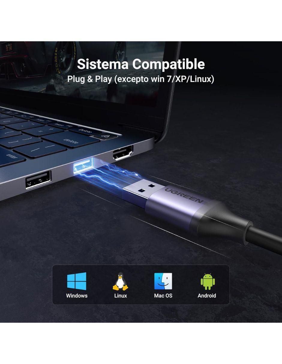Set de cable ethernet a tipo USB de 0.5 m 6