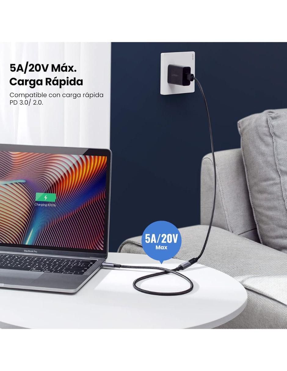 Cable C USB C a tipo USB C de 1 m 3