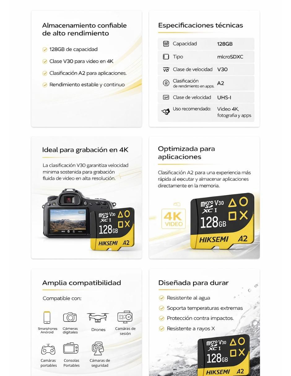 Memoria micro SD capacidad 128 GB 2