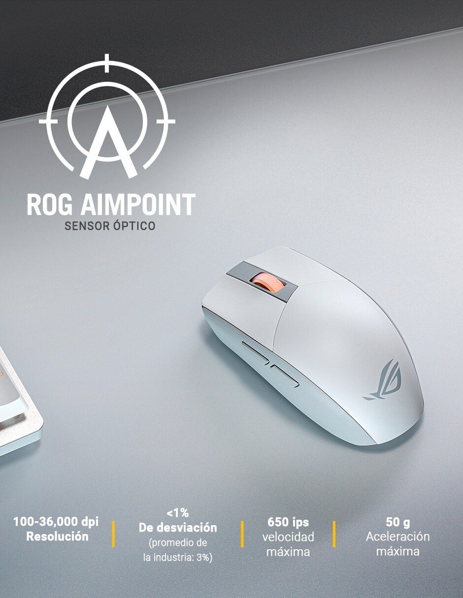 Mouse gamer p518 rog strix impact iii 9