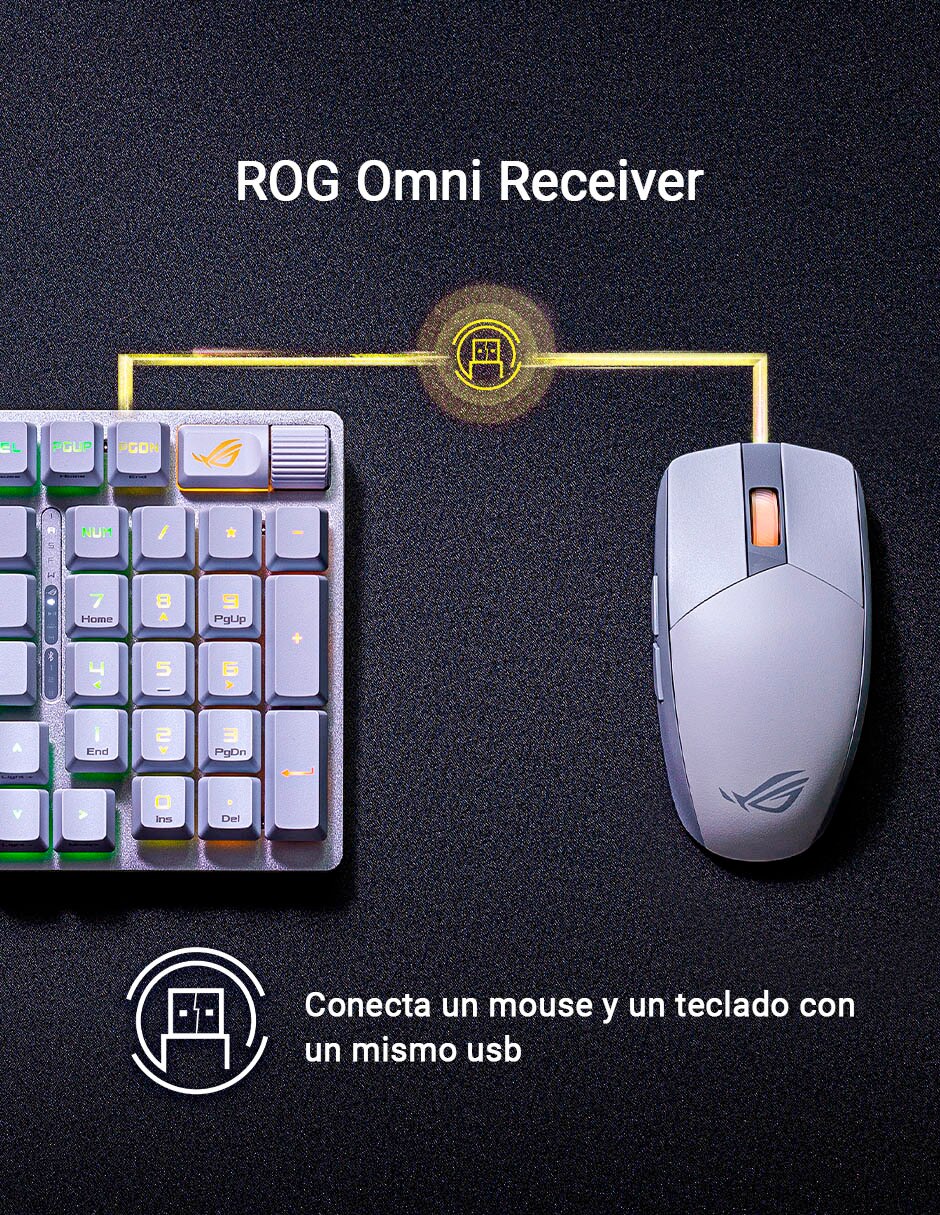 Mouse gamer p518 rog strix impact iii 10