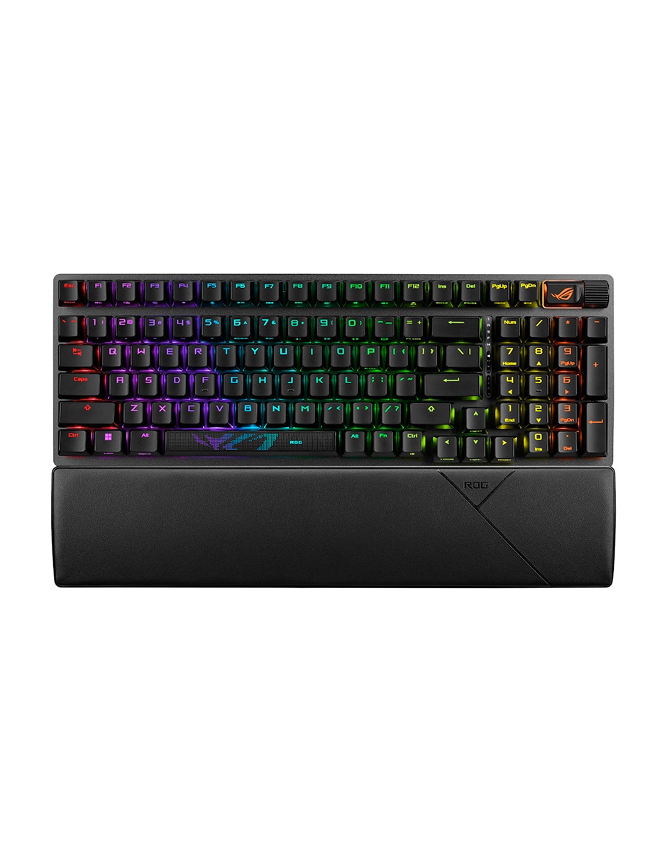 Teclado gamer usb, bluetooth retroiluminado español con interruptor optomecánico x901 strix scope ii 96 1