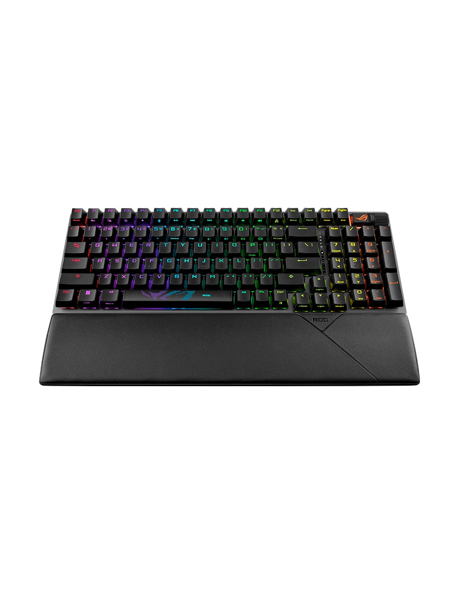 Teclado gamer usb, bluetooth retroiluminado español con interruptor optomecánico x901 strix scope ii 96 3