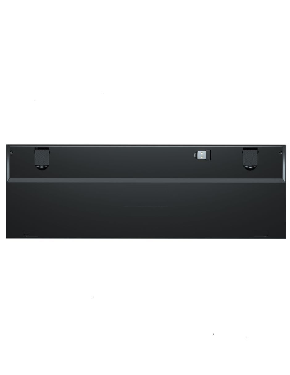 Teclado gamer alámbrico e inalámbrico QWERTY latino américa con interruptor lineal (Red, Black) Horus K618-RGB-SP RD 4